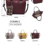 Bolso de Mano en Nylon Coveri Collection con Monedero Extra Animal Print para Mujer