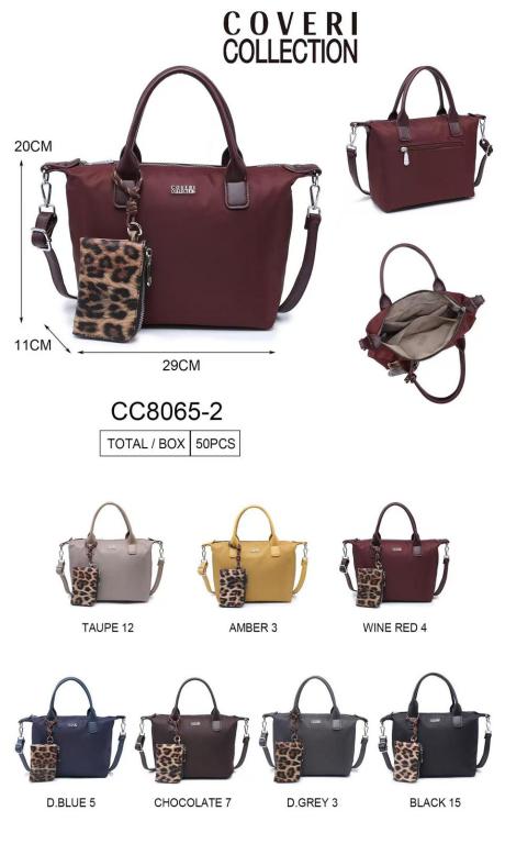 CGCC8065-2-All Bolso de Mano en Nylon Coveri Collection con Monedero Extra Animal Print para Mujer - Imagen 1