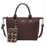 Bolso de Mano en Nylon Coveri Collection con Monedero Extra Animal Print para Mujer - Imagen 2