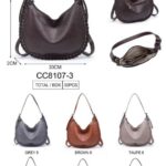 Bolso de Hombro Sintético Hobo Coveri Collection con Costuras Decorativas para Mujer