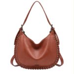 Bolso de Hombro Sintético Hobo Coveri Collection con Costuras Decorativas para Mujer - Imagen 2