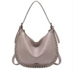 Bolso de Hombro Sintético Hobo Coveri Collection con Costuras Decorativas para Mujer - Imagen 4