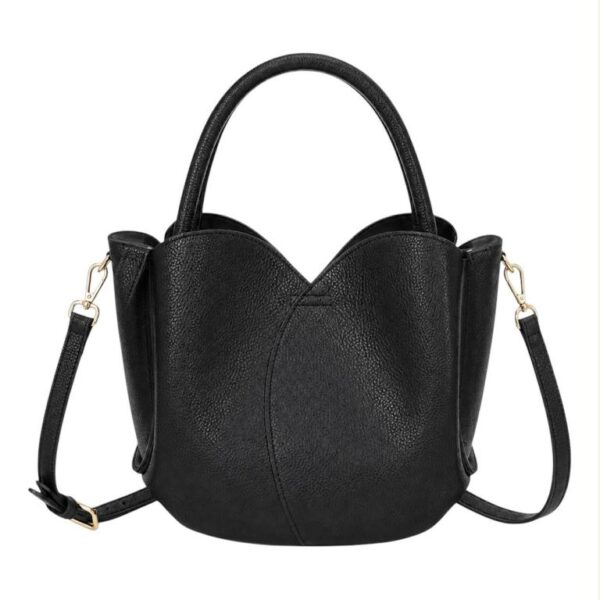 Bolso de Mano Sintético de Mujer con Forma Original y Bolsito Extra con Cremallera - Imagen 3