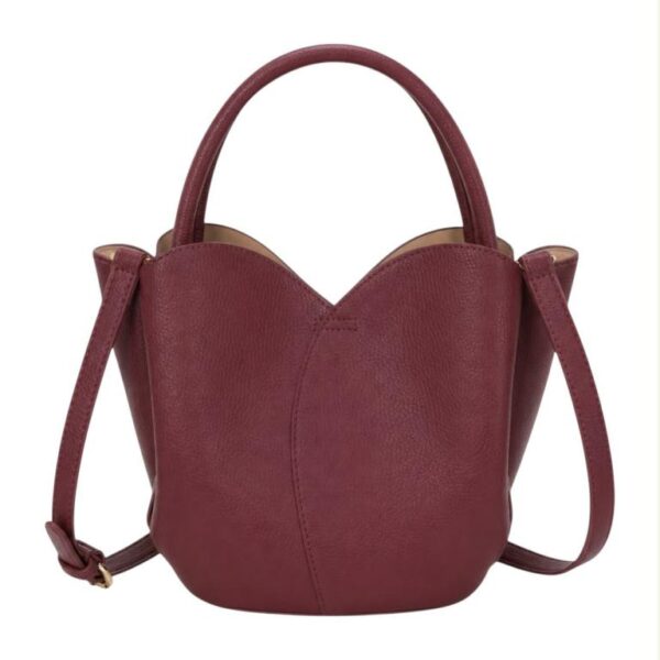 Bolso de Mano Sintético de Mujer con Forma Original y Bolsito Extra con Cremallera - Imagen 4