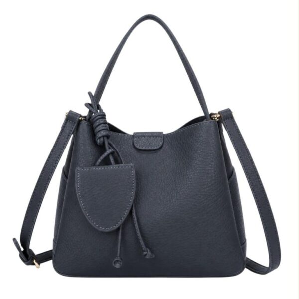Bolso de Mano Sintético para Mujer con Compartimentos Laterales y Monedero Compacto Extra - Imagen 4
