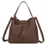 Bolso de Mano Sintético para Mujer con Compartimentos Laterales y Monedero Compacto Extra - Imagen 5