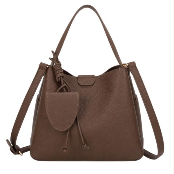 Bolso de Mano Sintético para Mujer con Compartimentos Laterales y Monedero Compacto Extra - Imagen 5