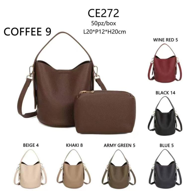 CGCE272-All Bolso de Mano Sintético para Mujer con Imanes Laterales y Neceser Extra con Cierre de Cremallera - Imagen 1