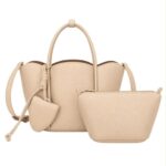 Bolso de Mano Sintético de Mujer con Neceser Extra y Monedero Compacto de Botón - Imagen 4