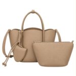Bolso de Mano Sintético de Mujer con Neceser Extra y Monedero Compacto de Botón - Imagen 6