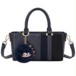 Bolso de Mano Sintético para Mujer con Pompón Decorativo con Cara de Monstruo - Imagen 5