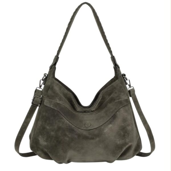 Bolso de Hombro Sintético Charro de Mujer con Solapa Frontal y Gran Capacidad - Imagen 3