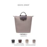 Mochila Sintética Bicolor David Jones de Mujer con Gran Capacidad, Solapa Oscura y Cremallera
