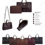 Bolso Maletín para Mujer en Piel Sintética Diana & Co Firenze con Neceser Extra y Frontal Decorativo