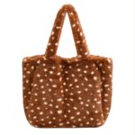 Bolso de Hombro Reversible tipo Tote con Pelito Sintético y Bolsito Extra para Mujer - Imagen 3