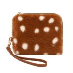 Monedero con Pelo Sintético, Diseño Animal Print y Asa Corta Extraíble para Mujer - Imagen 3