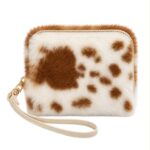 Monedero con Pelo Sintético, Diseño Animal Print y Asa Corta Extraíble para Mujer - Imagen 2