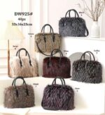 Bolso de Mano tipo Maletín con Pelo Sintético, Gran Calidad y Tira Bandolera Ajustable para Mujer - Imagen 2