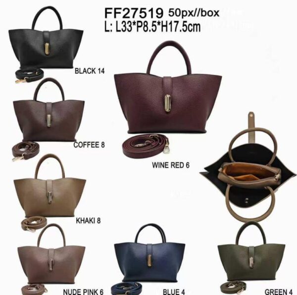Bolso de Mano Sintético de Mujer con Diseño Original y Bolsito Cosido Interno - Imagen 8