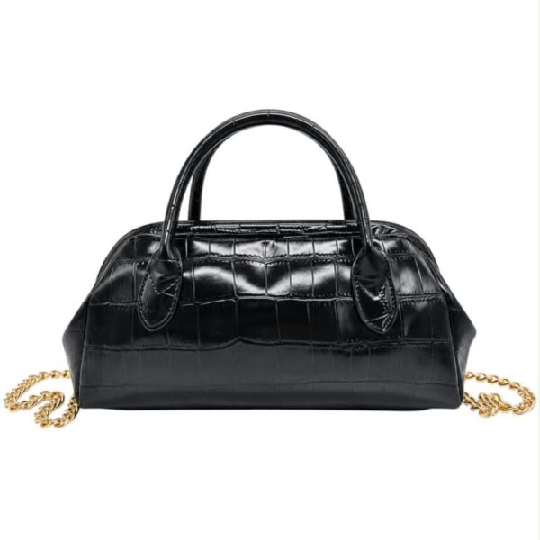Bolso de Mano Sintético para Mujer con Diseño Coco, Imán y Asa Extraíble de Cadena Dorada - Imagen 4