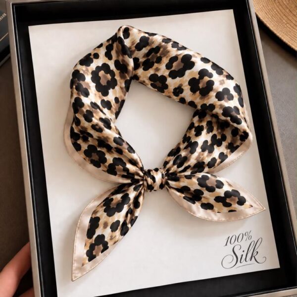 Pañuelo Cuadrado de Seda para Mujer con Bonitos Estampados y Gran Calidad - Imagen 22
