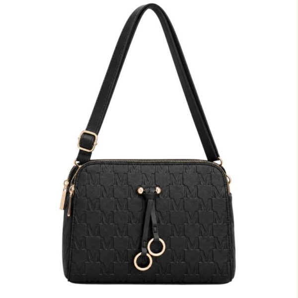 Bolso Bandolera Sintético Maxfly de Mujer con Frontal Decorativo y Multicompartimentos - Imagen 9