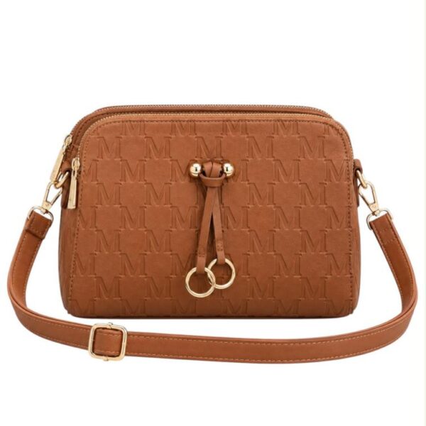 Bolso Bandolera Sintético Maxfly de Mujer con Frontal Decorativo y Multicompartimentos - Imagen 2