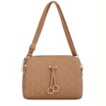 Bolso Bandolera Sintético Maxfly de Mujer con Frontal Decorativo y Multicompartimentos