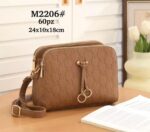 Bolso Bandolera Sintético Maxfly de Mujer con Frontal Decorativo y Multicompartimentos