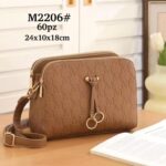 Bolso Bandolera Sintético Maxfly de Mujer con Frontal Decorativo y Multicompartimentos
