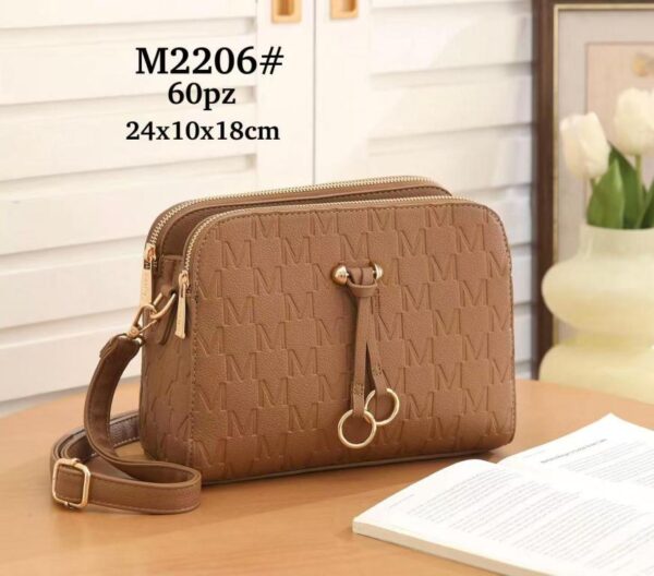 Bolso Bandolera Sintético Maxfly de Mujer con Frontal Decorativo y Multicompartimentos - Imagen 10