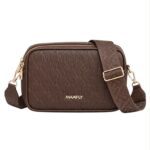 Bolso Bandolera Sintético Maxfly con 3 Bolsillos con Cierre de Cremallera para Mujer
