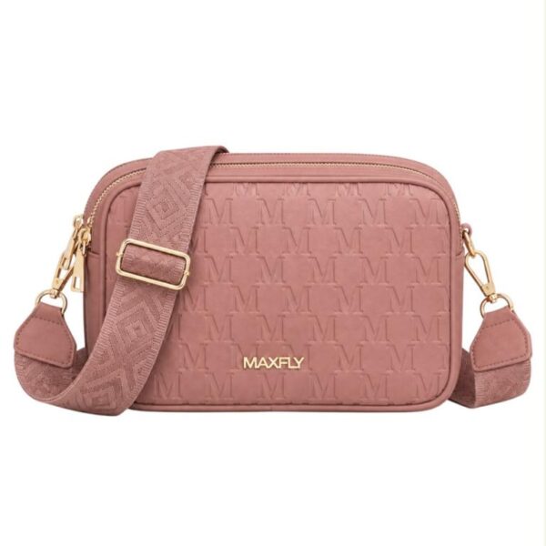 Bolso Bandolera Sintético Maxfly con 3 Bolsillos con Cierre de Cremallera para Mujer - Imagen 2