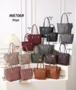 Juego de 2 Bolsos Shopper Sintéticos Maxfly de Mujer con Elegante Diseño y Gran Calidad - Imagen 2