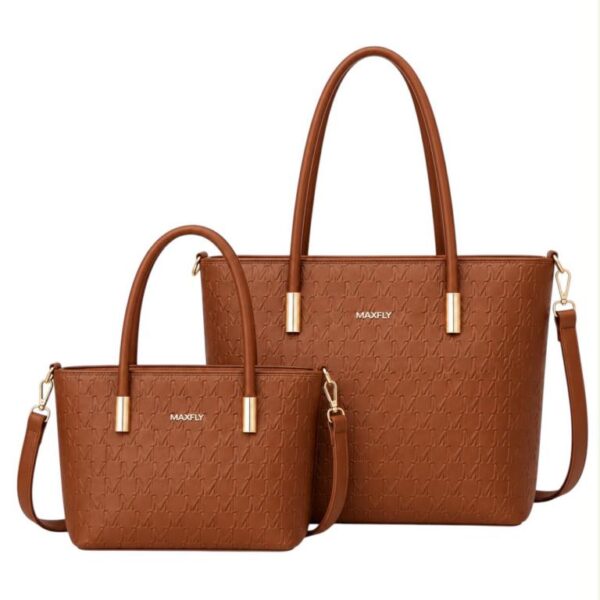 Juego de 2 Bolsos Shopper Sintéticos Maxfly de Mujer con Elegante Diseño y Gran Calidad - Imagen 6