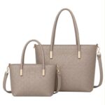 Juego de 2 Bolsos Shopper Sintéticos Maxfly de Mujer con Elegante Diseño y Gran Calidad - Imagen 3