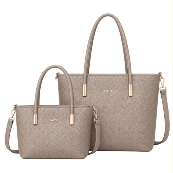 Juego de 2 Bolsos Shopper Sintéticos Maxfly de Mujer con Elegante Diseño y Gran Calidad - Imagen 3