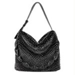 Bolso de Hombro tipo Hobo con Pelo Sintético y Asa Larga Acolchada para Mujer - Imagen 6