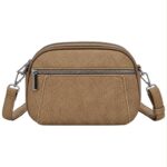 Bolso Bandolera Sintético con 5 Bolsillos con Cierre de Cremallera y Colores Lisos para Mujer - Imagen 7