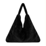 Bolso de Hombro tipo Tote con Pelito Sintético, Botón y Gran Capacidad para Mujer - Imagen 3