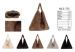 Bolso de Hombro tipo Tote con Pelito Sintético, Botón y Gran Capacidad para Mujer - Imagen 8