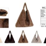 Bolso de Hombro tipo Tote con Pelito Sintético, Botón y Gran Capacidad para Mujer