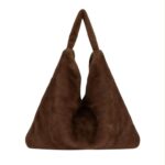 Bolso de Hombro tipo Tote con Pelito Sintético, Botón y Gran Capacidad para Mujer - Imagen 5