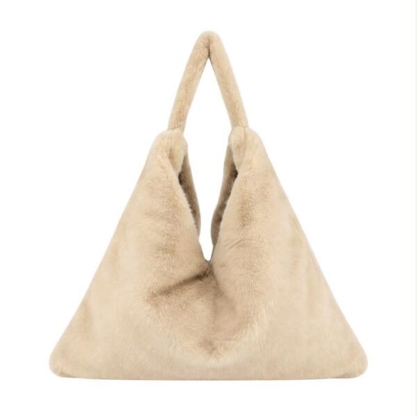 Bolso de Hombro tipo Tote con Pelito Sintético, Botón y Gran Capacidad para Mujer - Imagen 6