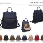 Mochila Antirrobo en Nylon Nazareno Gabrielli para Mujer con Neceser Extra y Gran Capacidad
