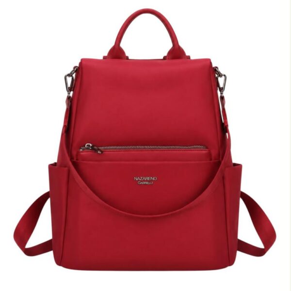 Mochila Antirrobo en Nylon Nazareno Gabrielli para Mujer con Neceser Extra y Gran Capacidad - Imagen 8
