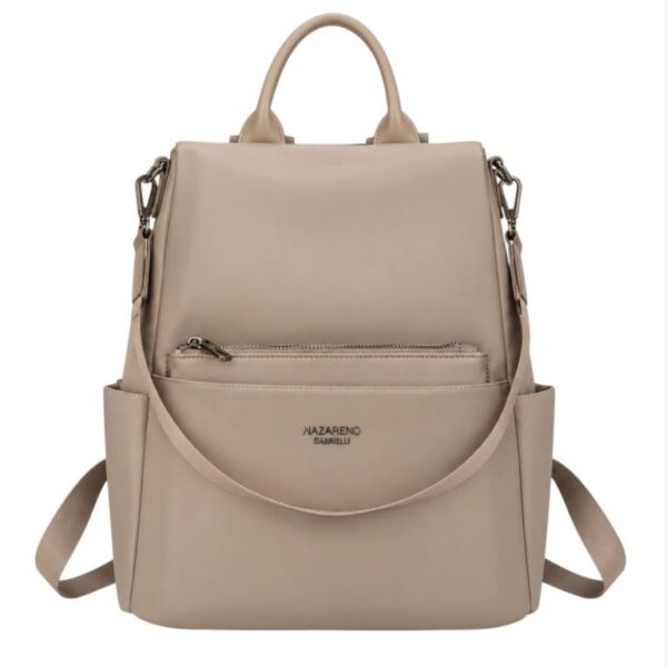 Mochila Antirrobo en Nylon Nazareno Gabrielli para Mujer con Neceser Extra y Gran Capacidad - Imagen 4