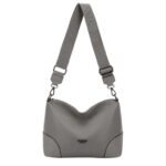 Bolso Bandolera en Nylon Tipo Hobo para Mujer con Bolsillo Trasero y Compartimentos Internos - Imagen 8