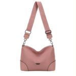 Bolso Bandolera en Nylon Tipo Hobo para Mujer con Bolsillo Trasero y Compartimentos Internos - Imagen 2