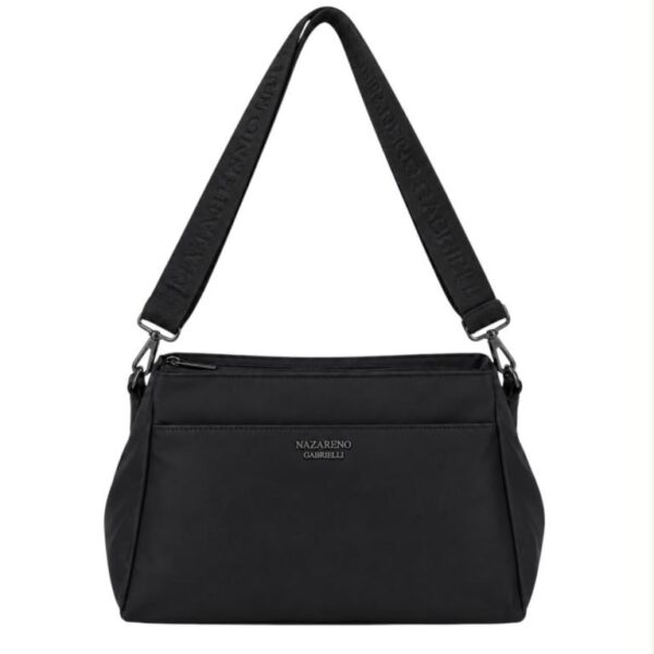 Bolso de Hombro en Nylon para Mujer Nazareno Gabrielli con 4 Compartimentos - Imagen 3